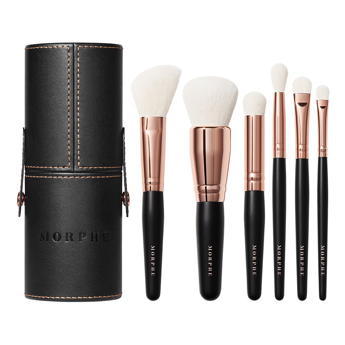Morphe Rose Away 6 Piece Travel Brush Set | Virgin Atlantic Duty